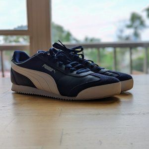 Puma Turino - Navy Blue/White - Size 9